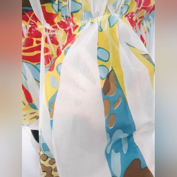 Esmeralda Fashions asymmetrical blouse/ mini dress - Picture 3 of 5